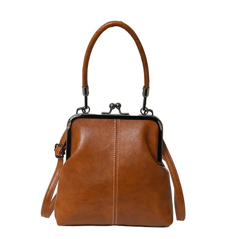 🔥 HOT SALE 🔥Vintage Kiss-Lock Bag – 2-in-1 Carry & Organized