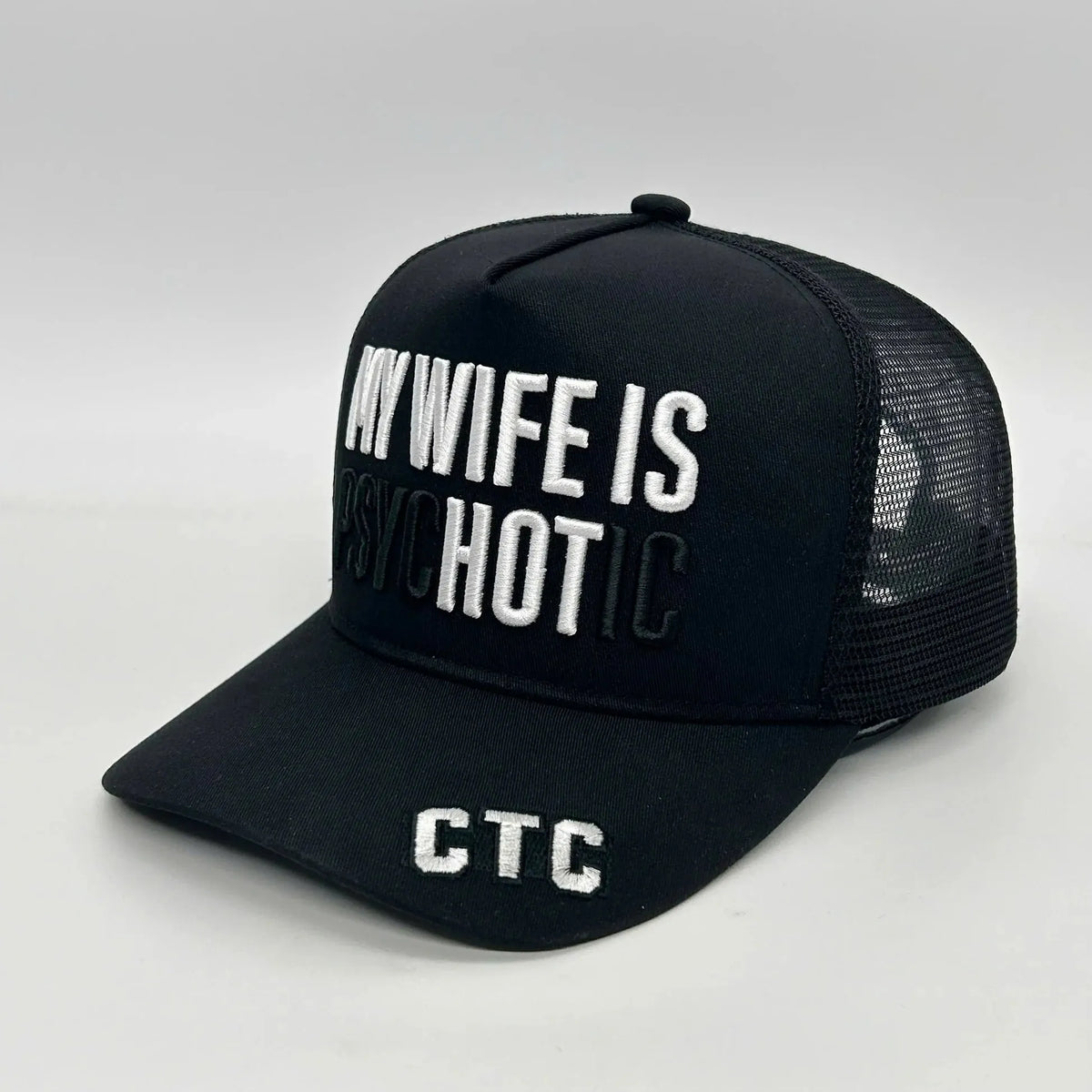 😂🧢MY WIFE IS psycHOTic TRUCKER CAP