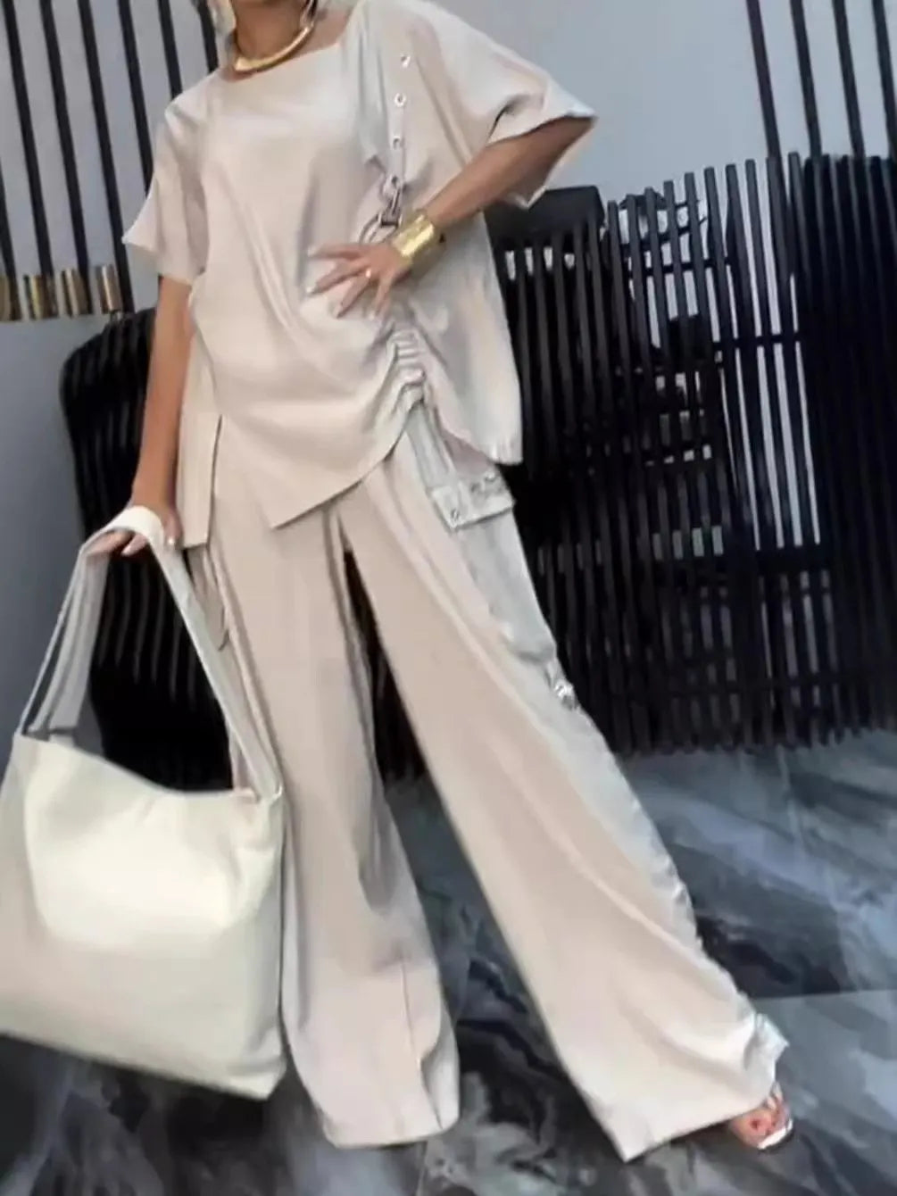 Women's Comfortable Two-Piece Top And Pants Set