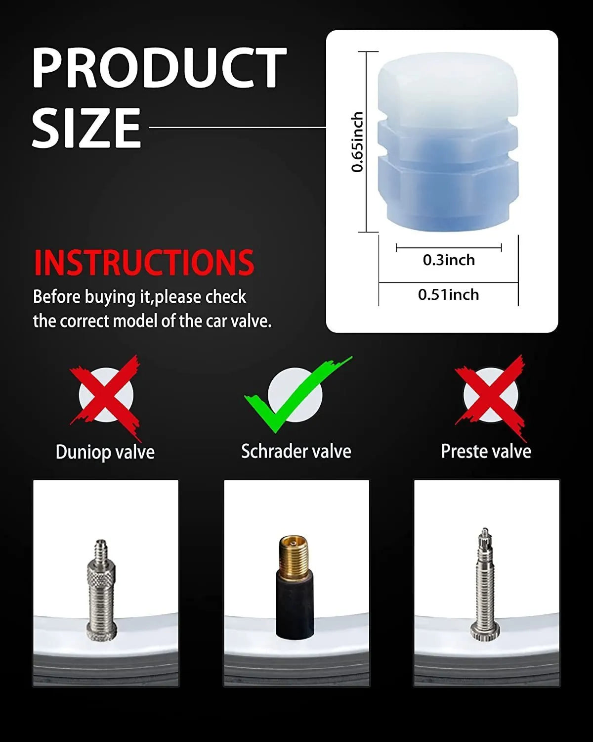 Luminous Tire Valve Stem Cap