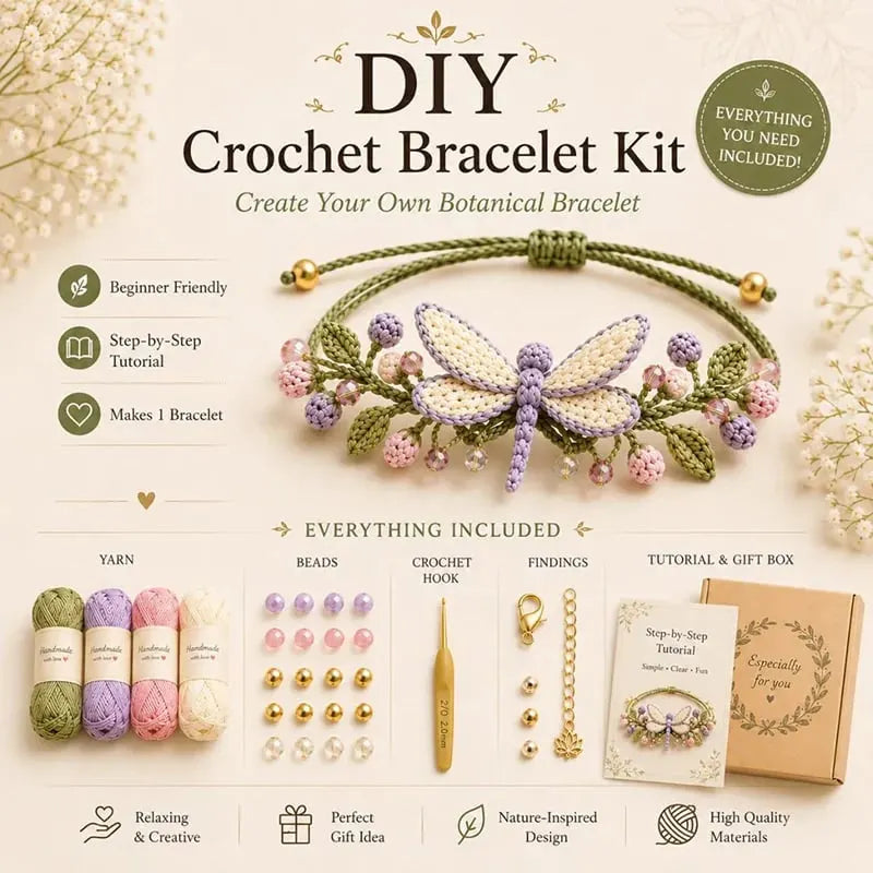 🔥HOT SALE🔥Nature-Inspired DIY Crochet Bracelet Kit