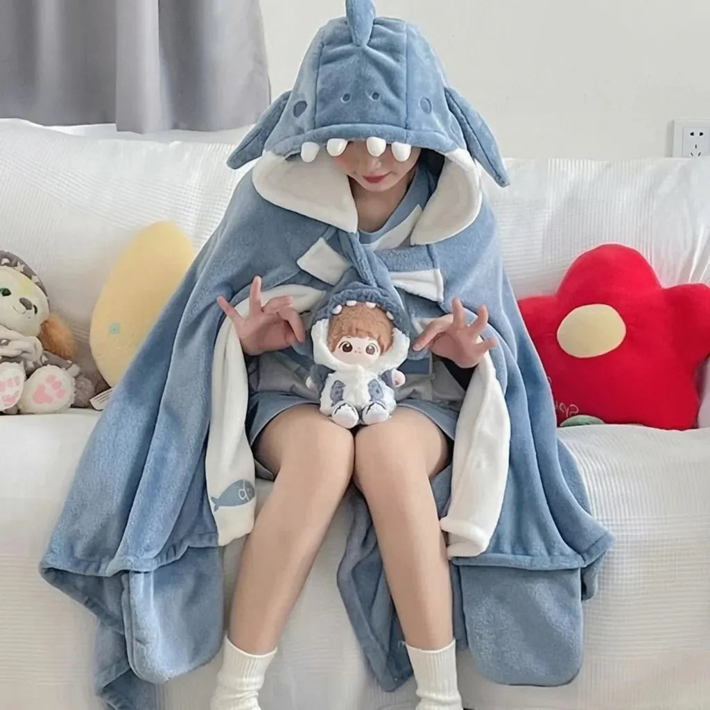 🔥Last Day 49% OFF - 🦇✨Bat Hooded Wearable Blanket Cape