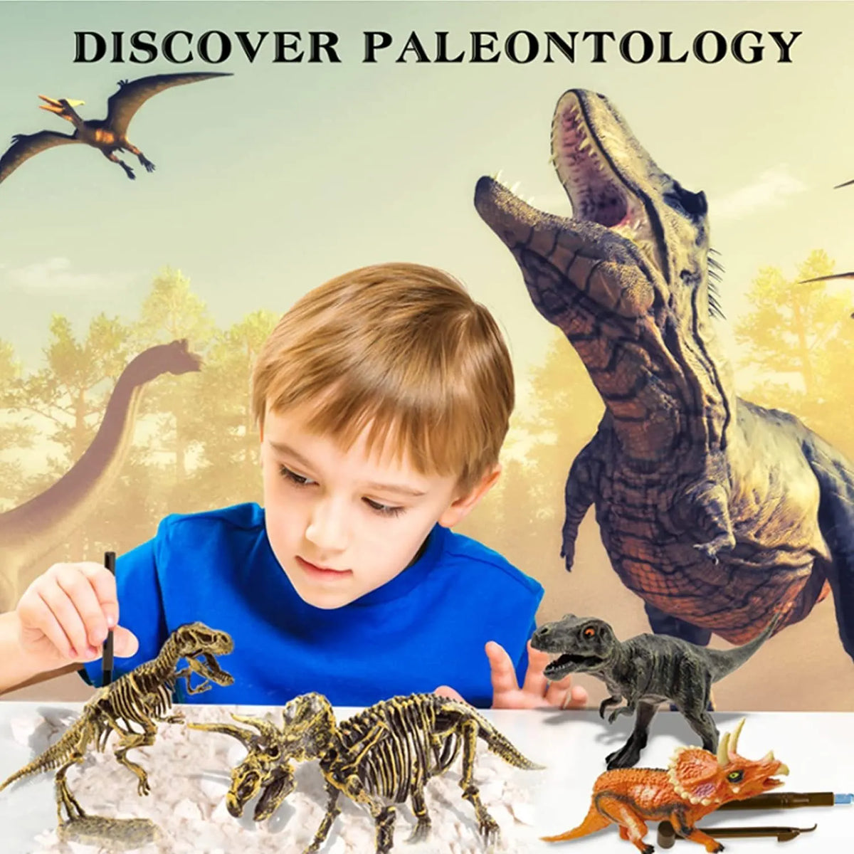 Great Educational Toy for Kids🎁New Arrival Dinosaur Fossil Digging Kit