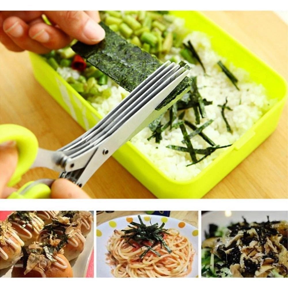(💕Mother's Day Sale-49% OFF) Multi Blade Herb Scissors,BUY 2 GET 1 FREE ( 3 PCS)