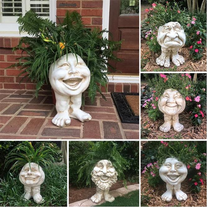 🖤Black Friday Deal 49% OFF🎊 - Mugglys Face Statue Planter