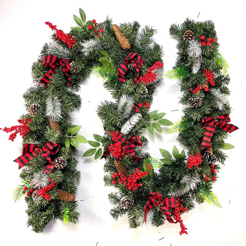 Christmas Artificial Cypress Leaf Vine Wreath🎄(1.8m)
