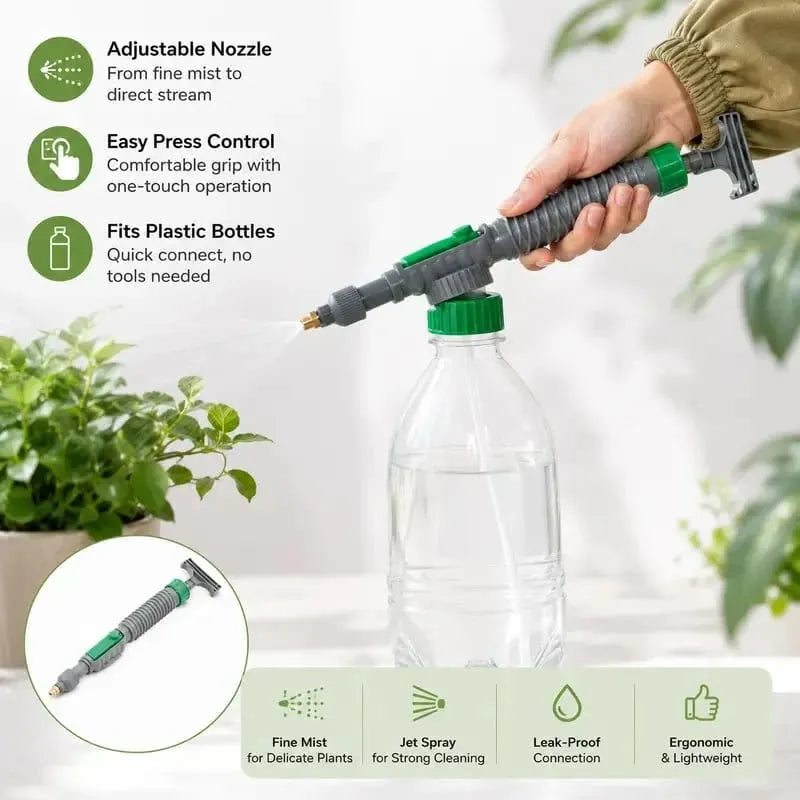🎉 Reusable Bottle Pressure Sprayer – 2-Mode Plant Mister