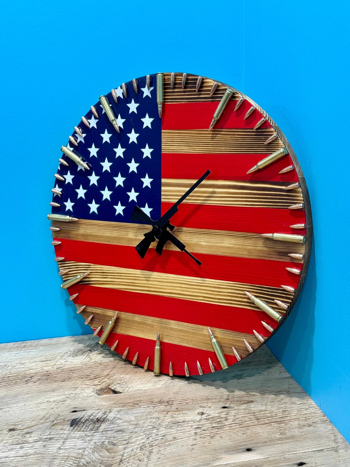 Handmade Patriotic American Flag Clock🎁BUY 2 FREE SHIPPING