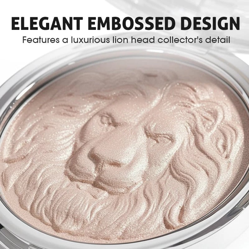 🔥HOT SALE🔥Lion Embossed Shimmer Highlighter Palette