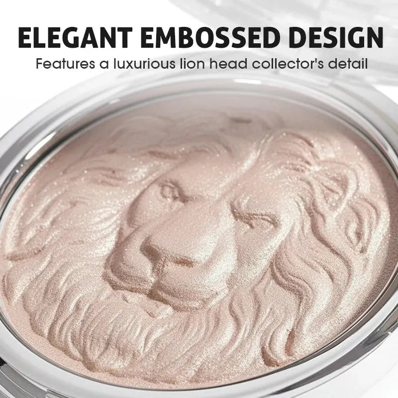 🔥 HOT SALE 🔥Lion Embossed Shimmer Highlighter Palette