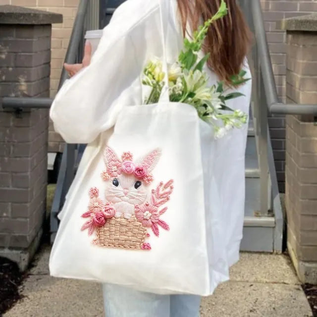 🔥Last 4 hours Sale: Save 50% -Pink Bunny Sweet Easter Embroiderye kit