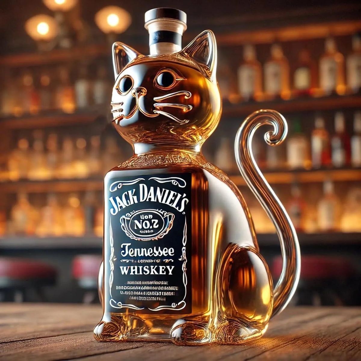 Dog Whiskey Bottle