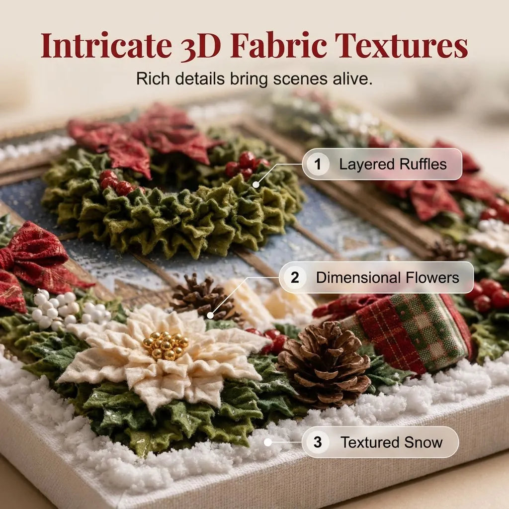 🔥HOT SALE🔥🎀 3D Fabric Art Puzzle Kit