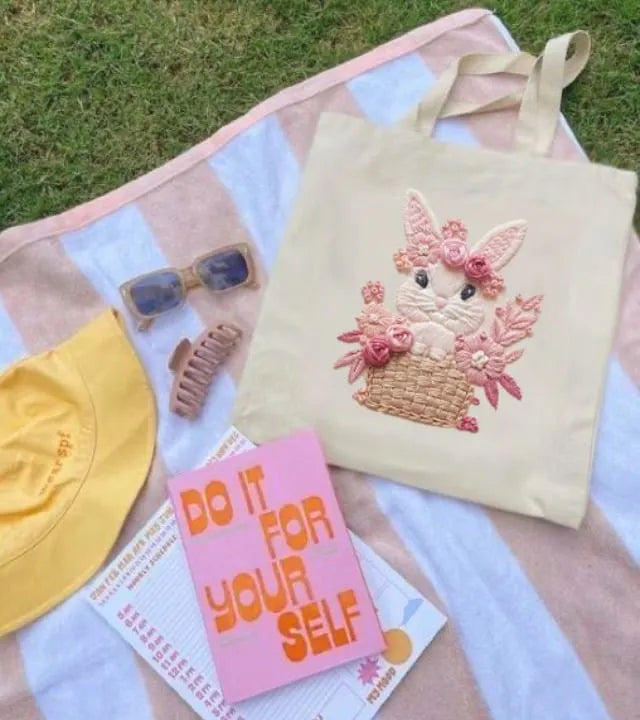 🔥Last 4 hours Sale: Save 50% -Pink Bunny Sweet Easter Embroiderye kit