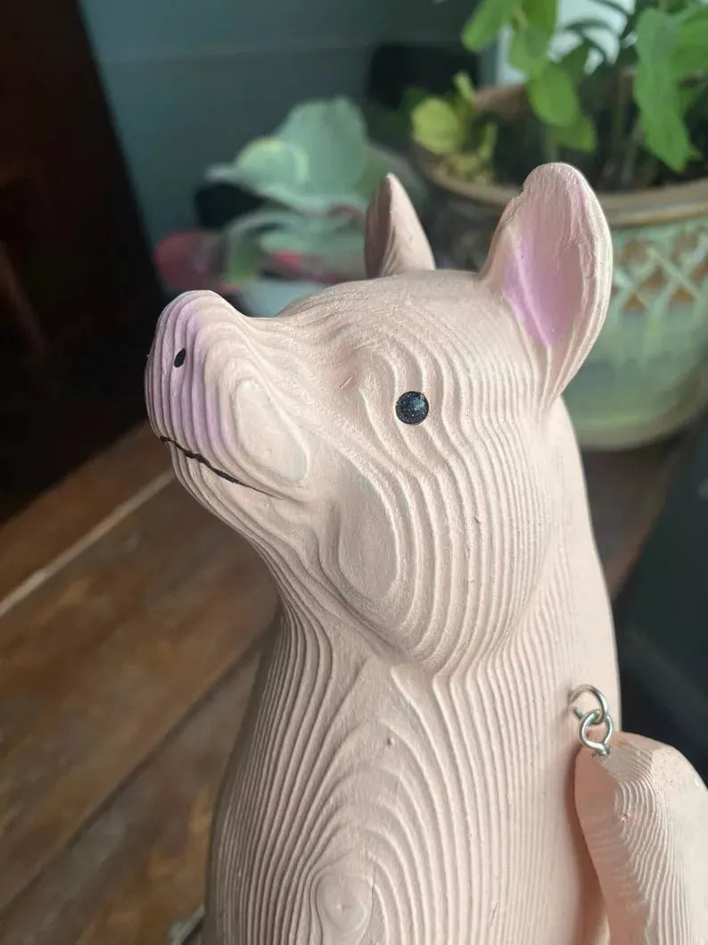 🔥LAST DAY 50% OFF - Hand-Carved Wooden Sitting Animal