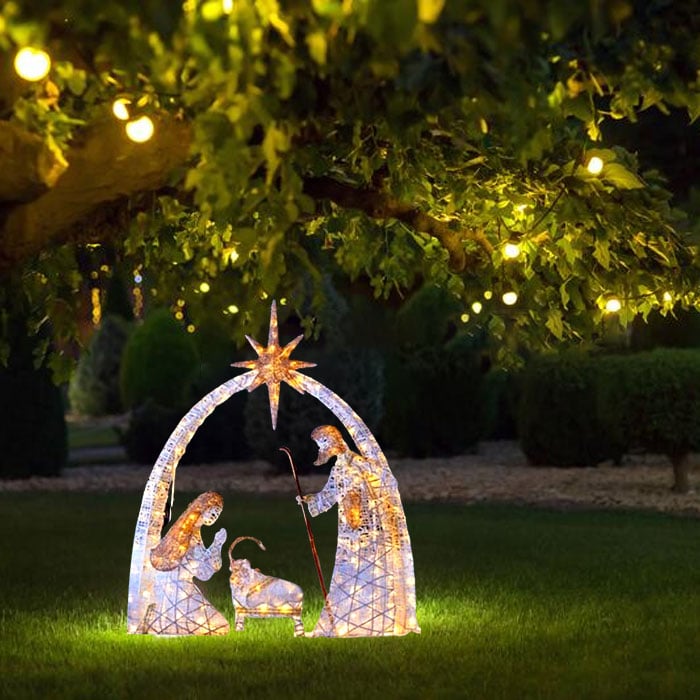 🔥LAST DAY 70% OFF 🔥Warm White LED Holy Family Yard Decoration(Buy 2 Free Shipping)