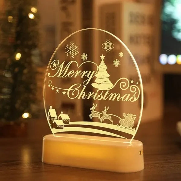 The New Santa Claus snowman Christmas Tree Lights bedroom decor night lights
