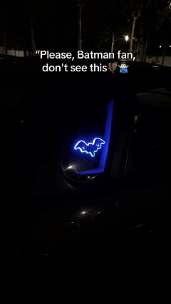 🦇Solar-Powered Bat Night Car Light – Cool Glow Projection for Vehicles, USB & Sun Charging, Nighttime Car Décor