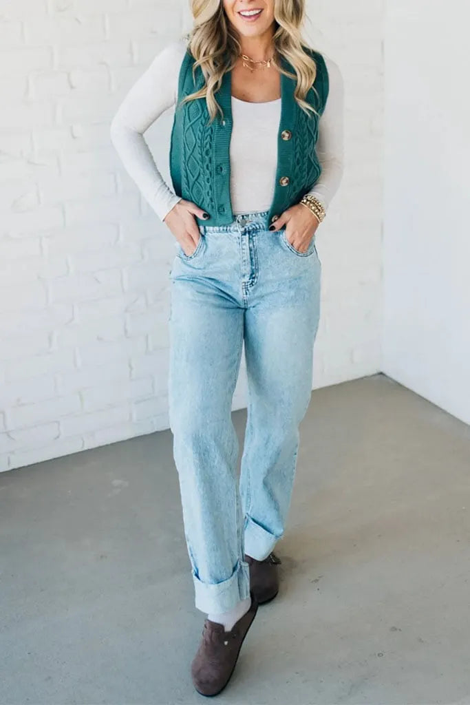 Epolich Cable Knit Vest | Buy 2 Free Shipping