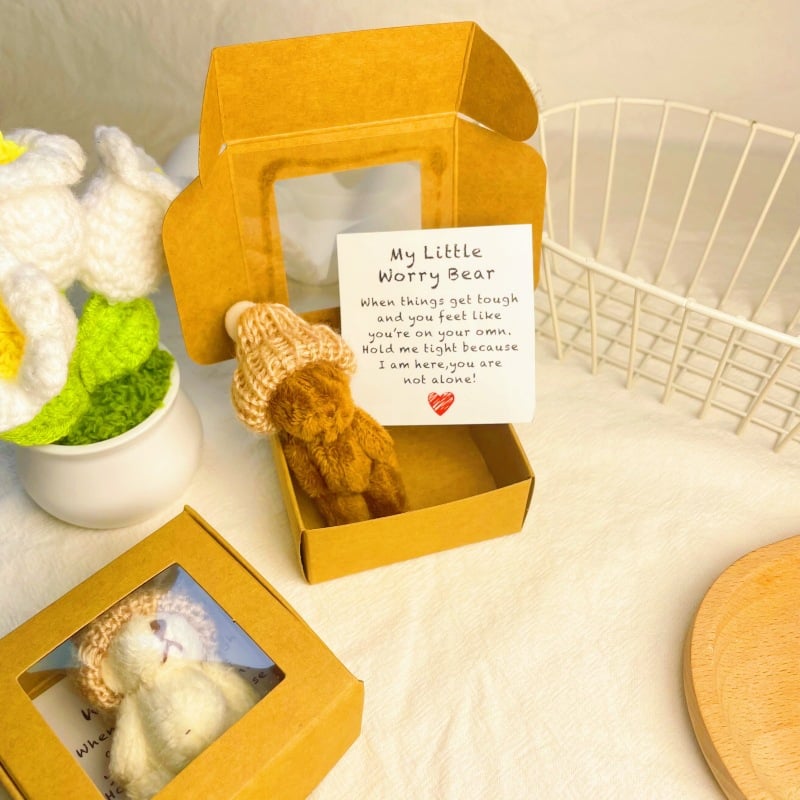 🔥Last Day: BUY 3 GET 1 FREE - 🎁Handmade Mini Plush Teddy Bear in Box