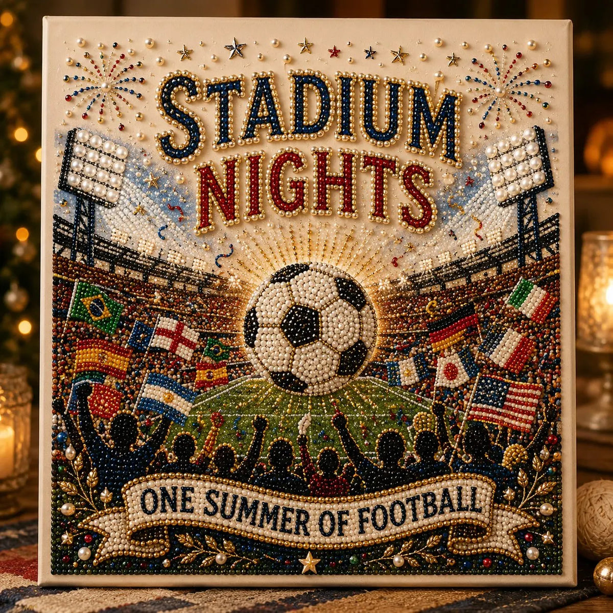 ⚽Football Fan DIY Pearl Painting Kit✨Beginner Frinedly