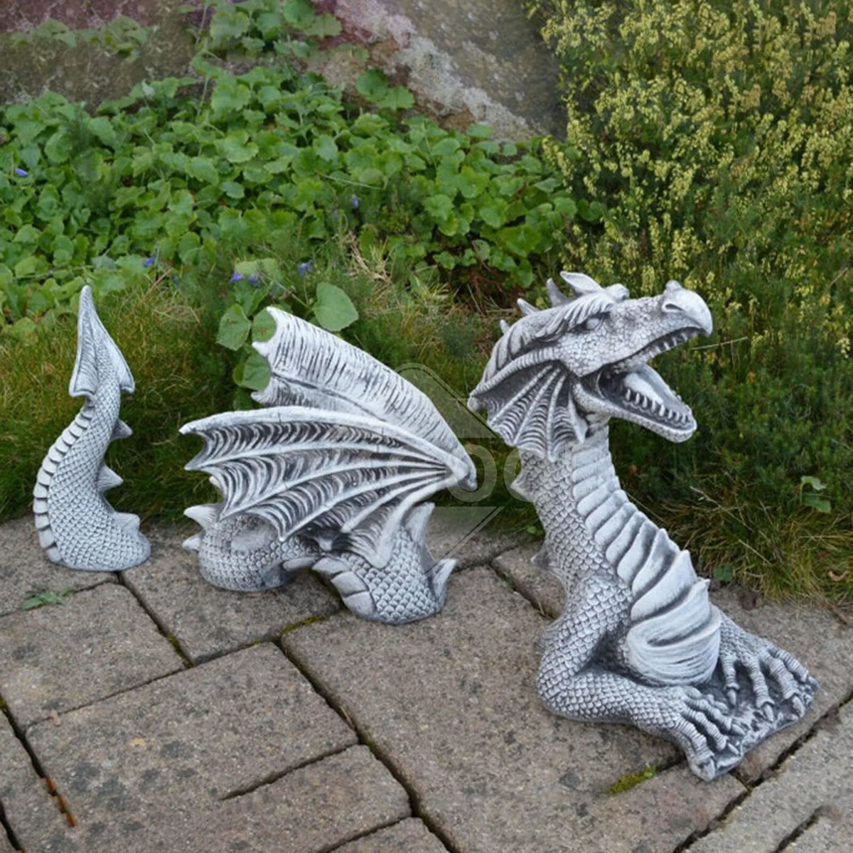 Gothic Resin Dragon Statue For Garden Yard Decoration