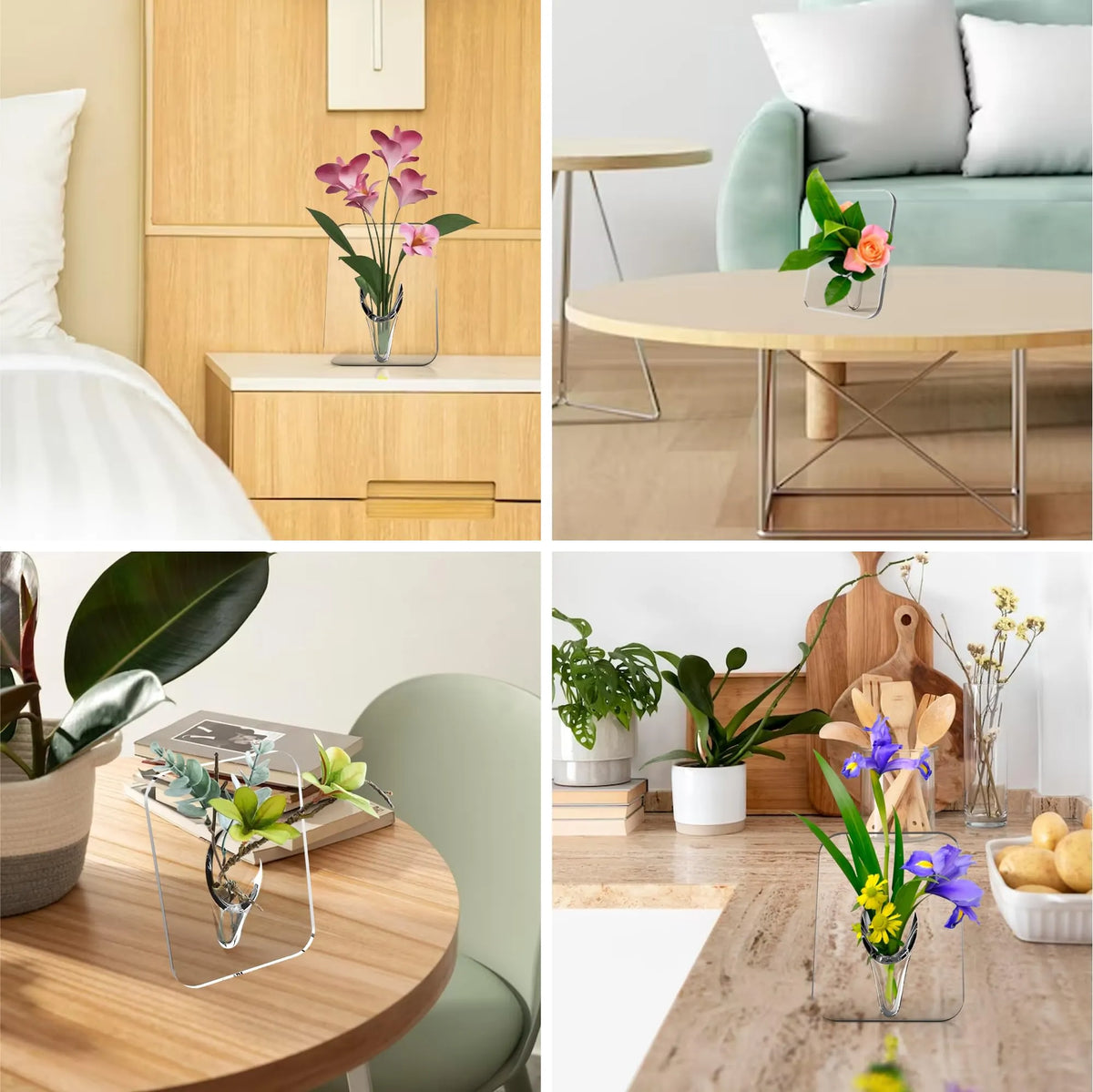 🎉Photo Frame Shaped Clear Acrylic Flower Vase