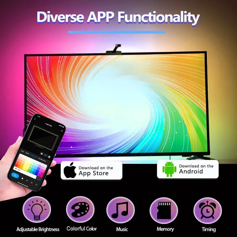 TV Backlight - Color Picker Graffiti Television Screen Synchronous Light Strip
