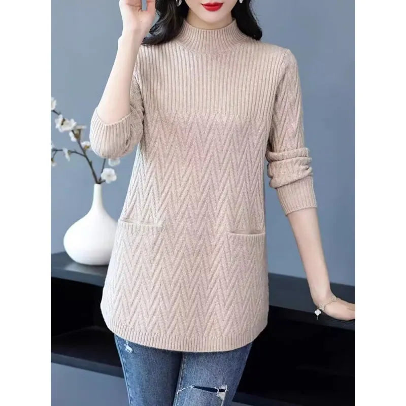 Women's Mid-Length Half Turtleneck Sweater🎊BUY 2 FREE SHIPPING