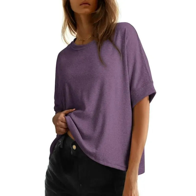 🎉Women's Tops for Women 2026 Loose Oversized Basic Tee Comfortable Soft Fabric Flattering Fit