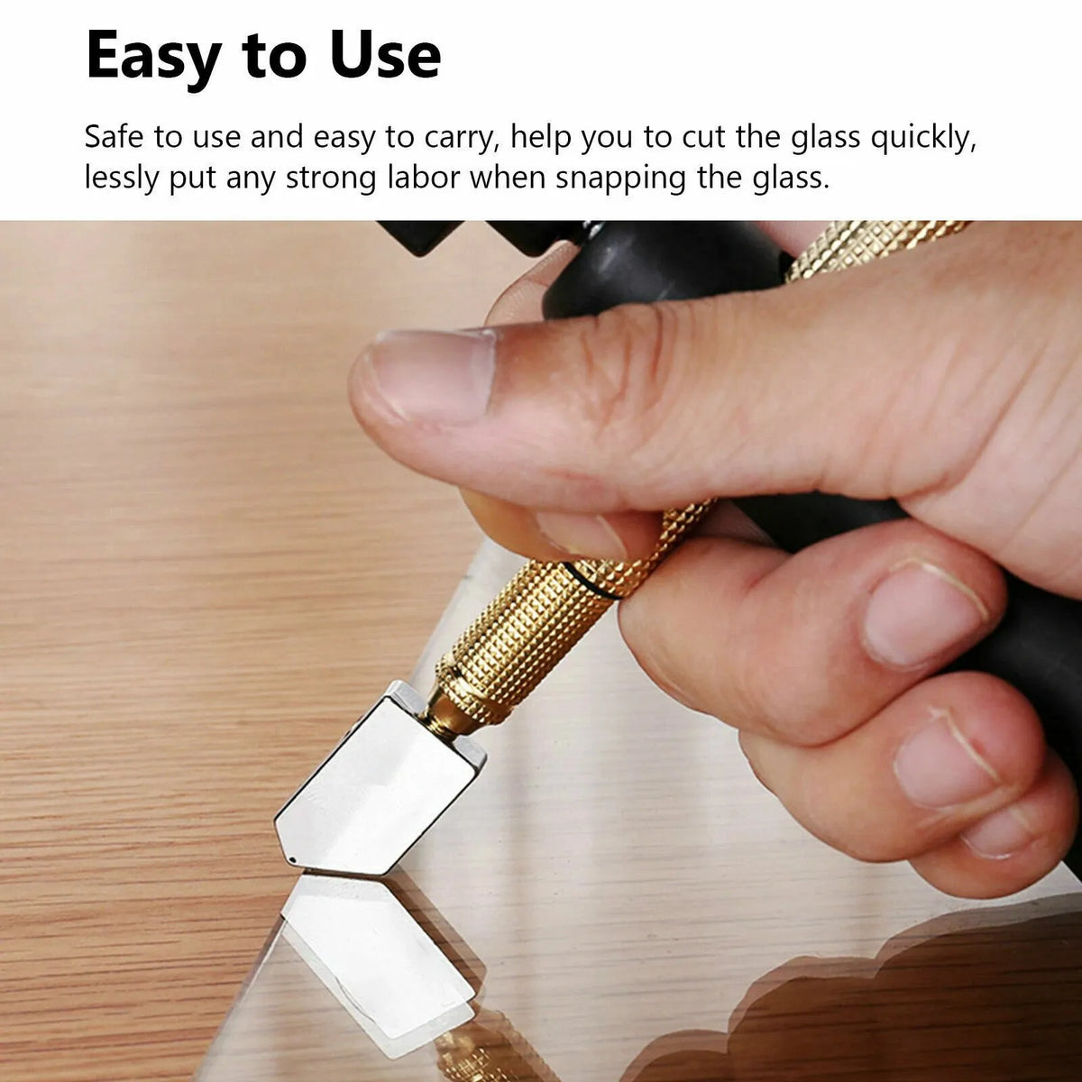 🔥HOT SALE🔥Premium Carbide Glass Cutter | Clean & Precise Glass Cutting Tool