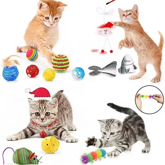 🔥Last 48 hours 57% OFF - 🐱Christmas Countdown Cat Toys Advent Calendar
