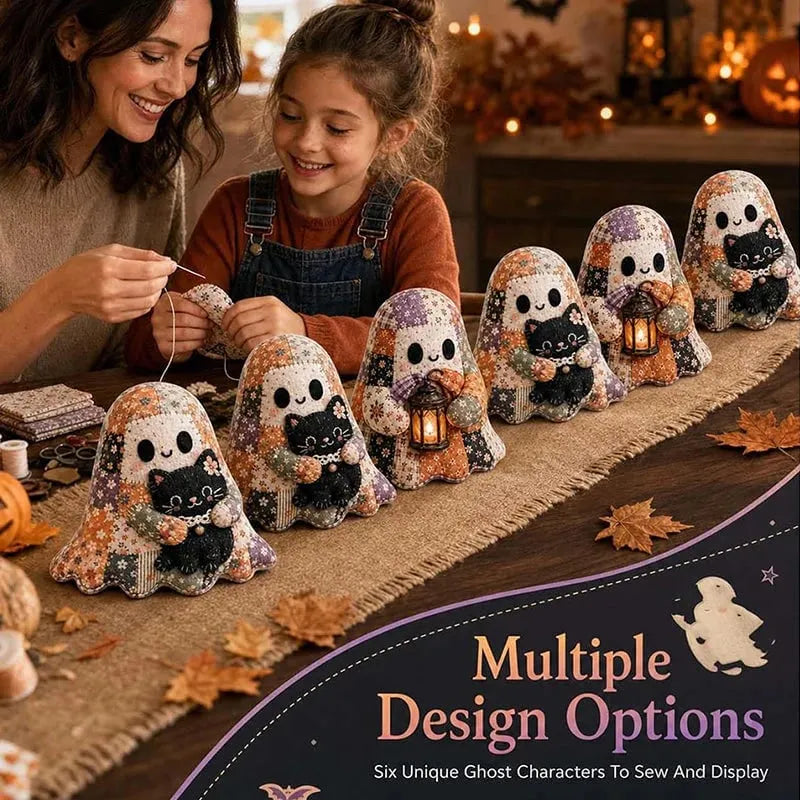 🔥HOT SALE🔥🔥LAST DAY 49% OFF🧵Little Ghost's Cozy Halloween DIY Patchwork Kit