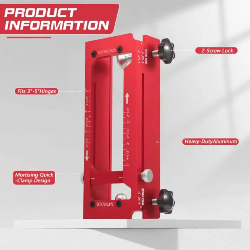 🎉Adjustable Door Hinge Mortise Jig Kit