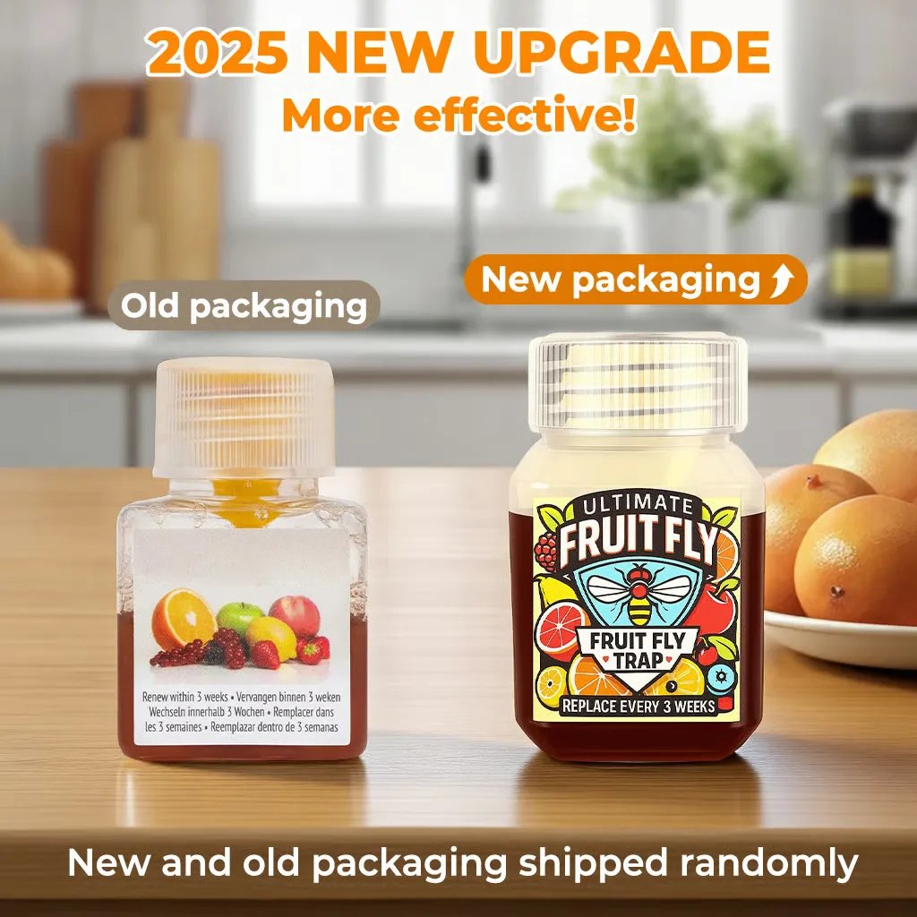 🔥HOT SALE🔥🔥Ultra-Strong Fruit Fly Trap - User Friendly (Up to 3 Weeks per Bottle)
