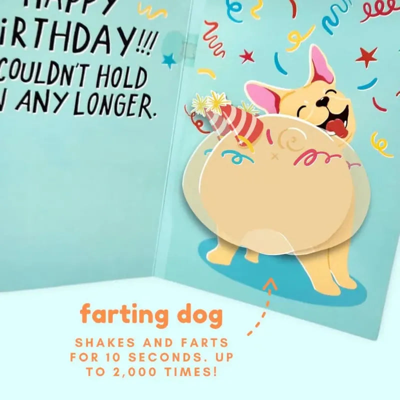 🎉Farting Dog Birthday Card