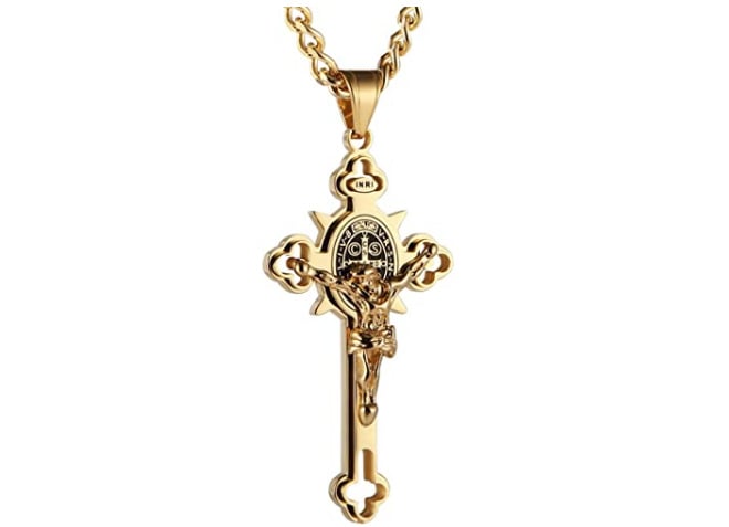 🙏 49% OFF🙏ST.Benedict Protection Cross Power Pendant Necklace