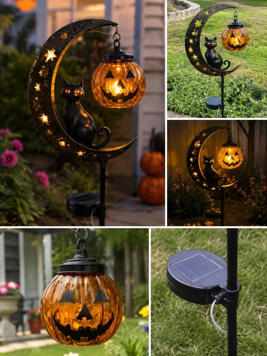 🎉🎃Halloween Early Bird Special Sale 49% OFF-Pumpkin Moon Garden Stake Light