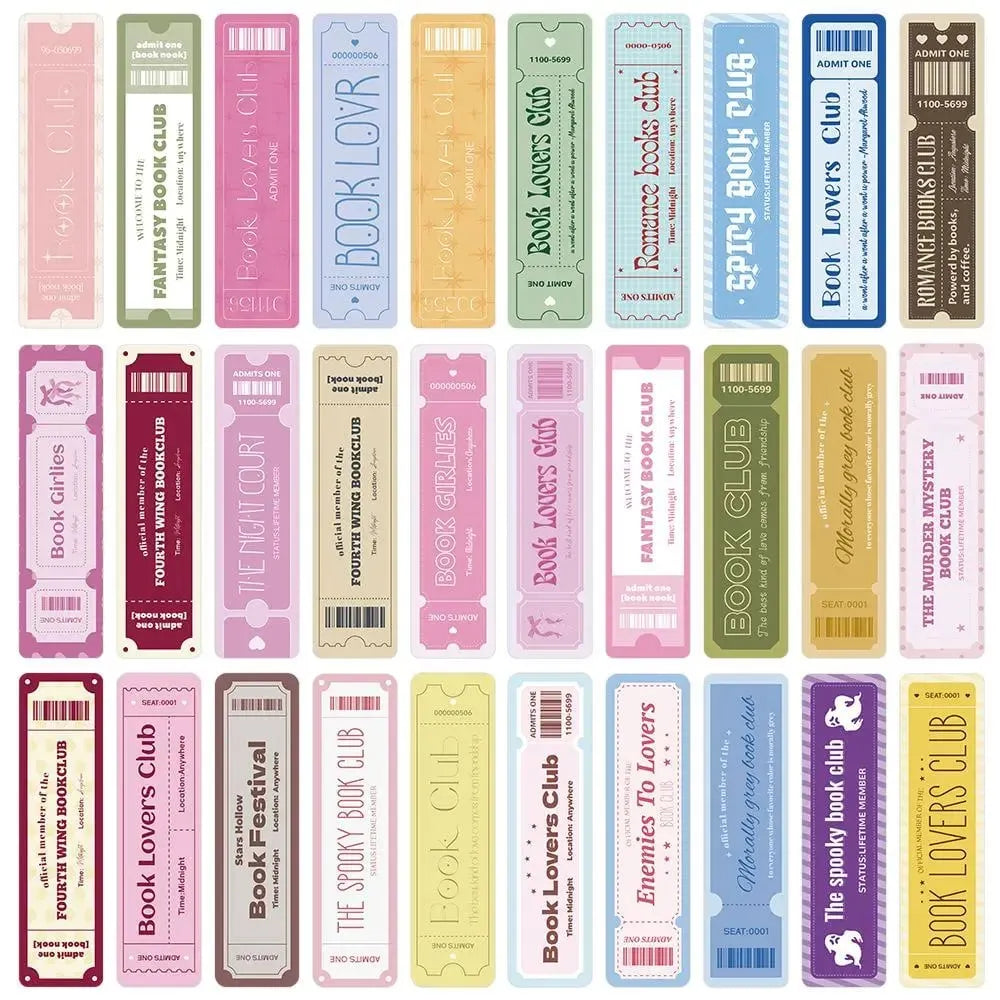 🔖 30PCS Cute Bookmarks Set for Book Lovers – Funny Book Club Page Markers for Romance, Fantasy, Thriller & BookTok Readers 📚✨