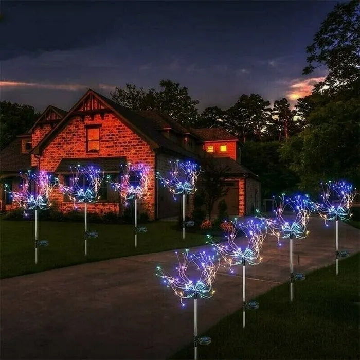 [ 49% OFF Sale Ends In Today]Waterproof  Solar Garden Fireworks Lamp