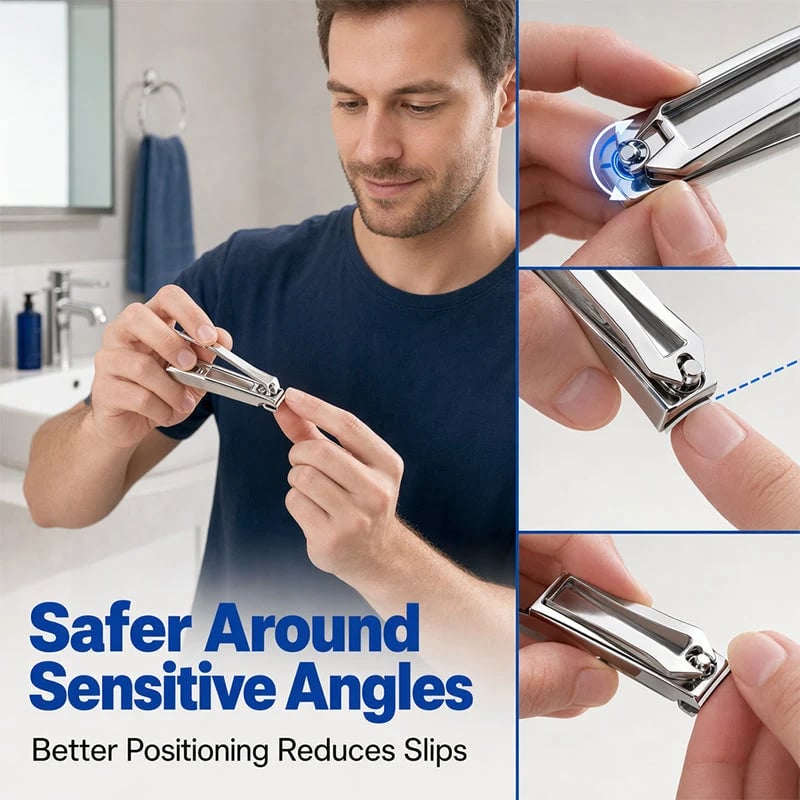 🔥HOT SALE🔥360-Degree Rotating Stainless Steel Nail Clipper