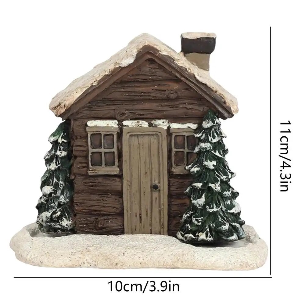 🎉🏠Log Cabin Incense Burner with Smoking Chimney🎄Perfect Christmas Gift