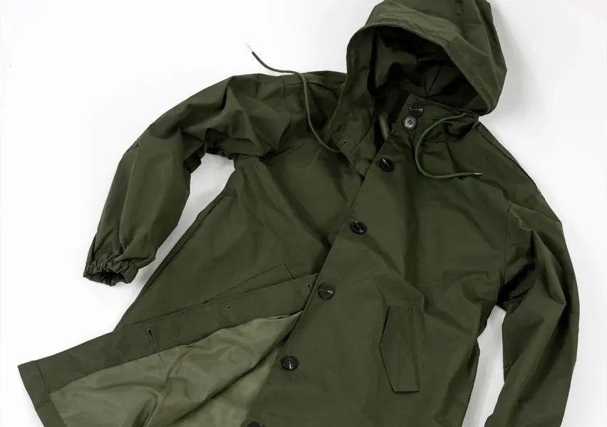 Waterproof  Oversized Hooded Windbreaker Rain Jacket
