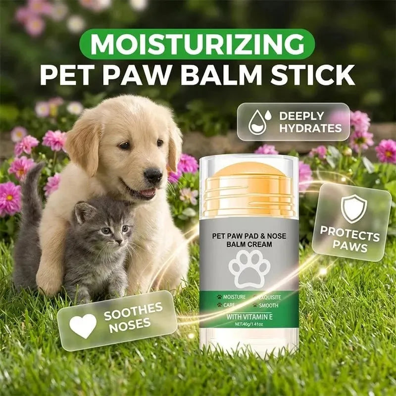🎉🔥 Moisturizing Pet Paw Balm Stick – Coconut & Beeswax, Lick-Safe, No-Mess 🐾