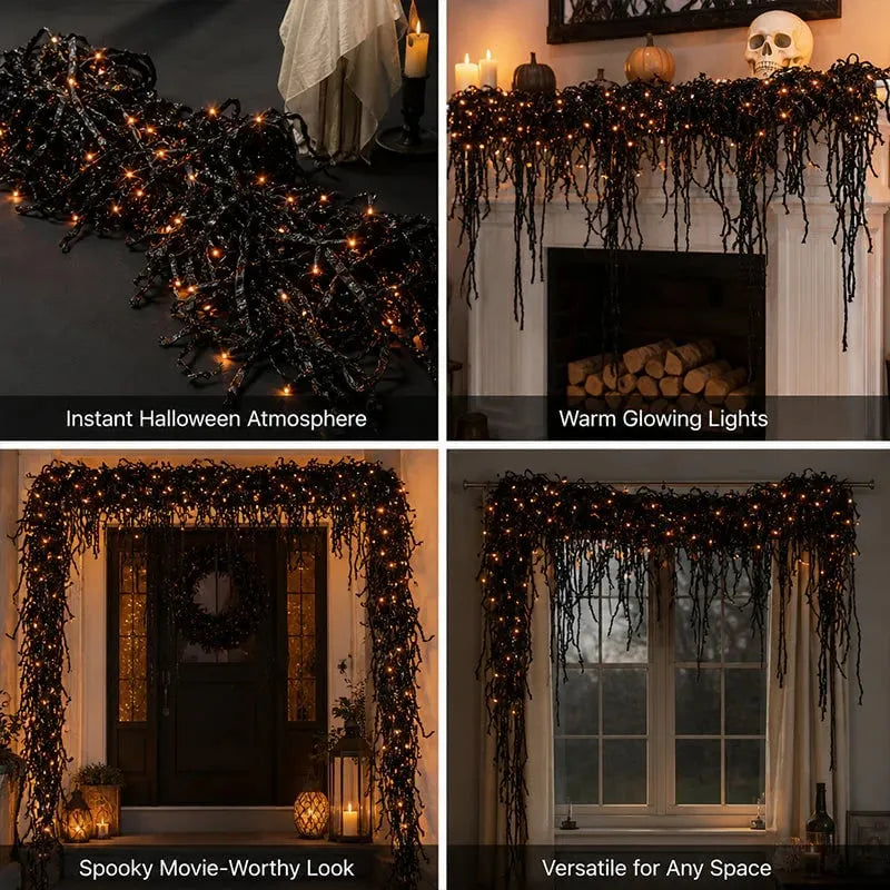 🎃👻 Spooky Chic Halloween Fireplace Decor Set – Halloween Fireplace Decor Set