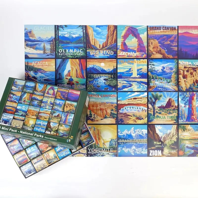 🎉🧩 24-Day Jigsaw Puzzle Advent Calendar – 1000 Pieces, 24 Mini Packs