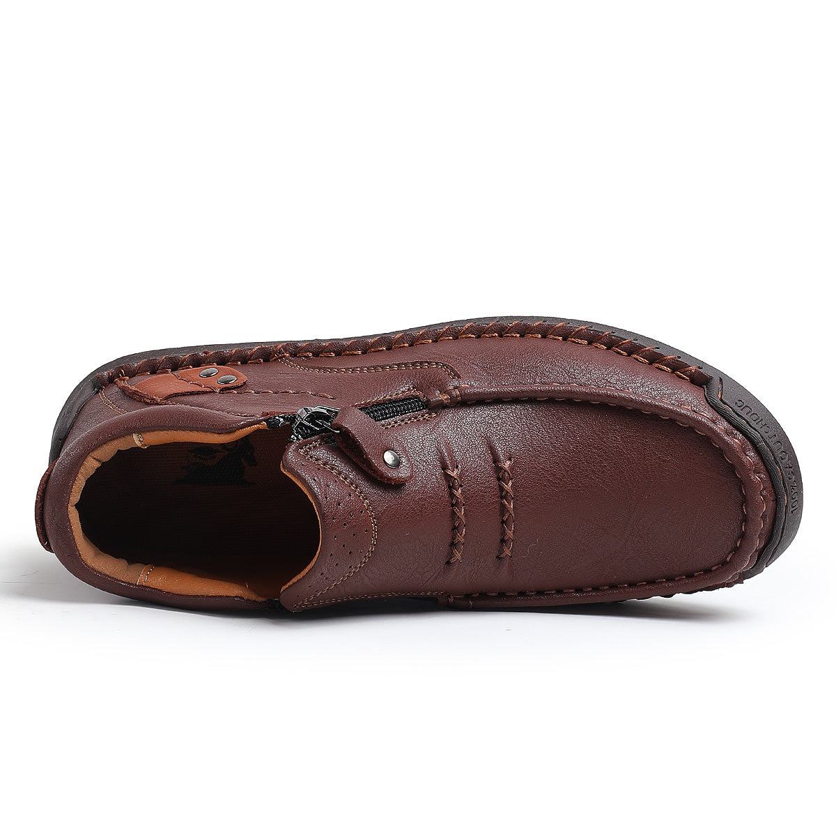 Men’s Handmade Premium Leather Slip-On Driving Boots