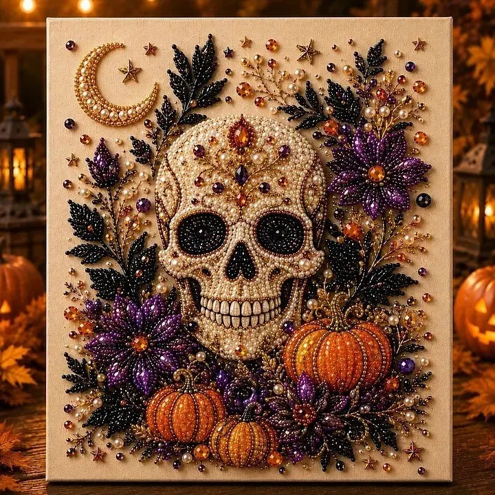 🔥Last Day 49% OFF - 👻✨Halloween Ghost Pearl Art DIY Kit