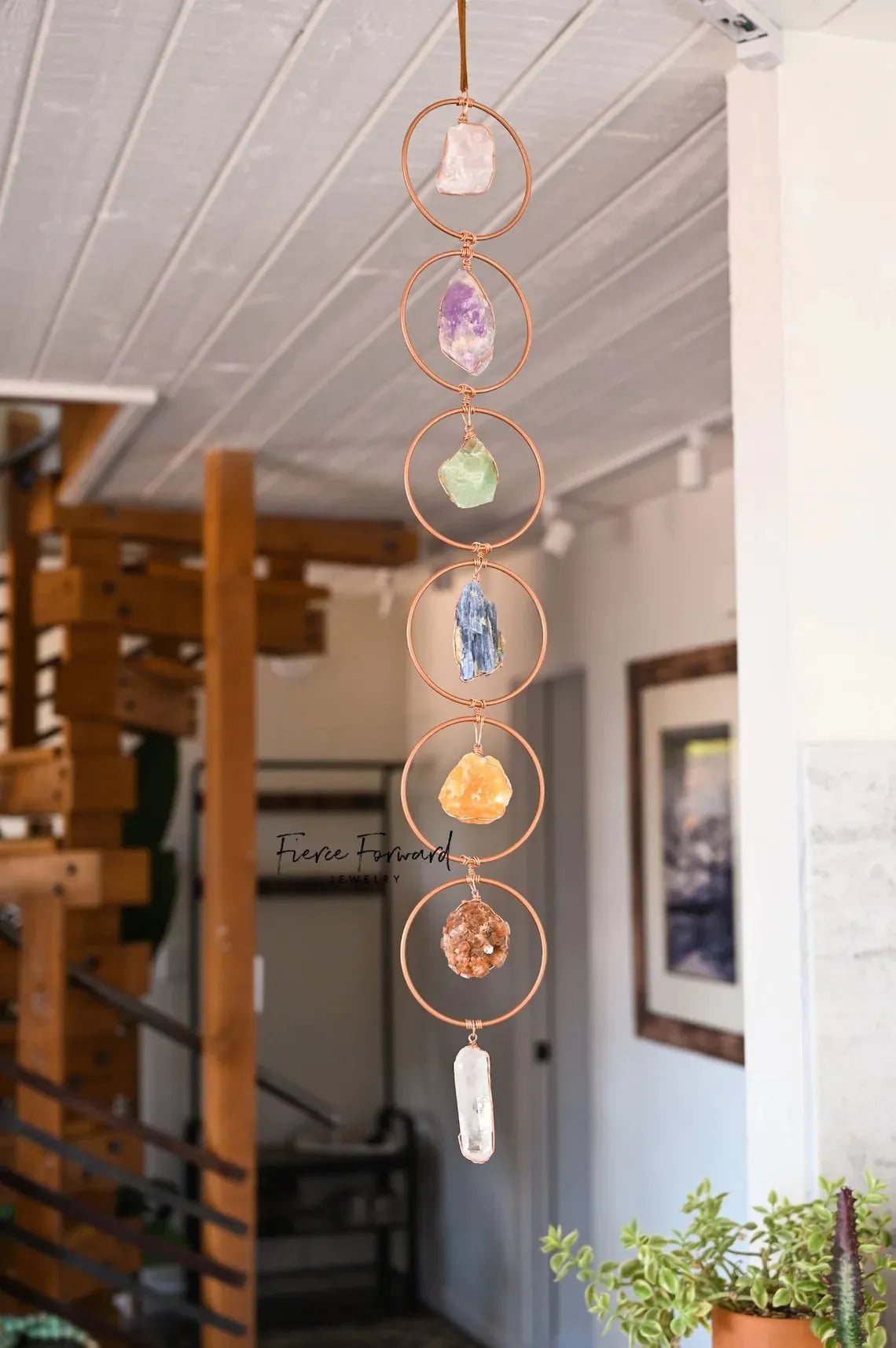 🎁Christmas Gifts🎄50%OFF🎅 Raw Crystal 7 Chakra Gemstone Wall Decor