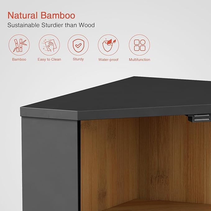 Kitchen countertop corner bread box